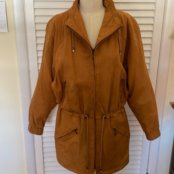 VTG ‘90s John Carlisle Suede Jacket - Picture 1 of 15